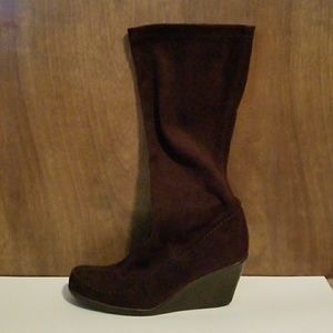 Tall wedge boots -- Aerosoles
